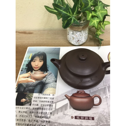 老紫泥梅香壶